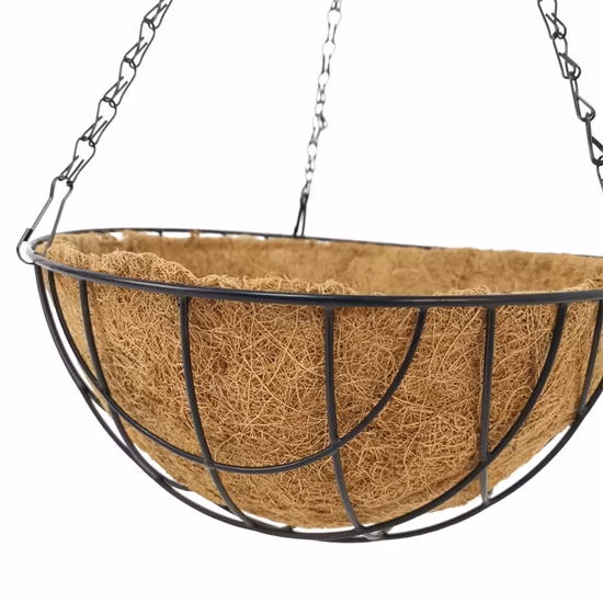 Decoração de casa pendurado vasos de plantas vasos de flores e plantadores coco fresco pendurado vaso de flores 12 Polegada cestas de suspensão